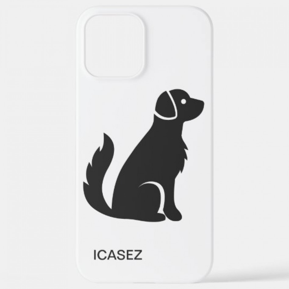 ICASEZオリジナルIPHONE12 PRO MAX 犬の図柄ケース	