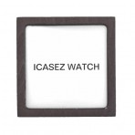 ICASEZレディースピンクデジタルエッジレザーストラップ1つの小さなフラワーウォッチ